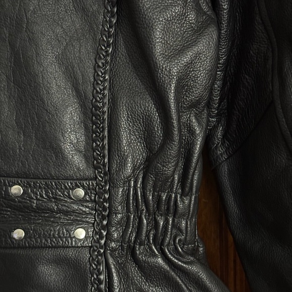 Vance Leathers, Women’s Black Leather Motorcycle/ Moto Jacket. Women’s Medium. - Picture 5 of 16